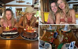 Gisele Bündchen celebra 44 anos com irmã gêmea: 'Abençoada por estar rodeada de tanto amor'