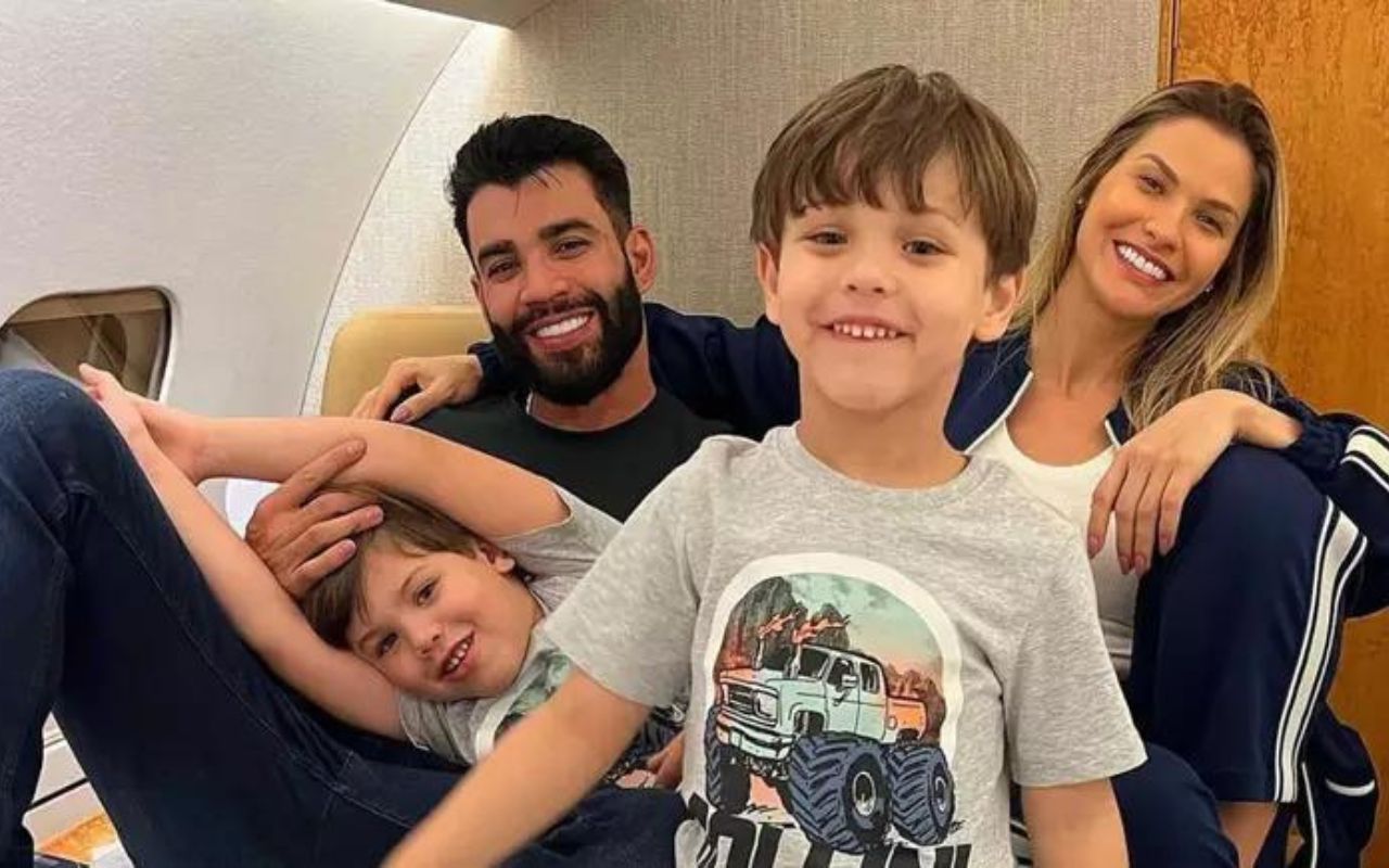 Gusttavo Lima, Andressa Suita e filhos