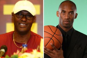 Kobe Bryant e o pai Joe Bryant