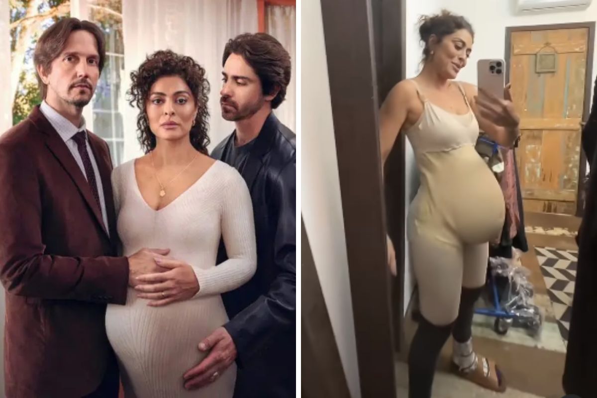 Juliana Paes nos bastidores de 'Pedaço de Mim'