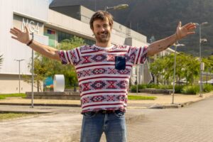 Kayky Brito nos Estúdios Globo