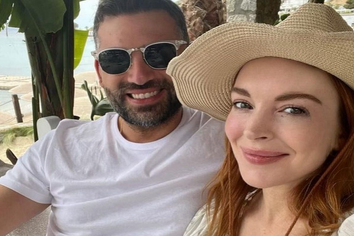 Lindsay Lohan e o marido Bader Shammas