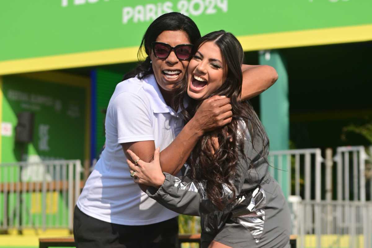 Márcia Fu e Fernanda Bande no Parque Time Brasil