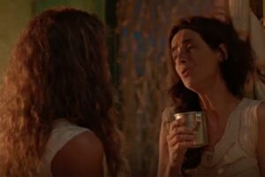 No Rancho Fundo: Zefa Leonel (Andréa Beltrão) e Salete (Mariana Lima)