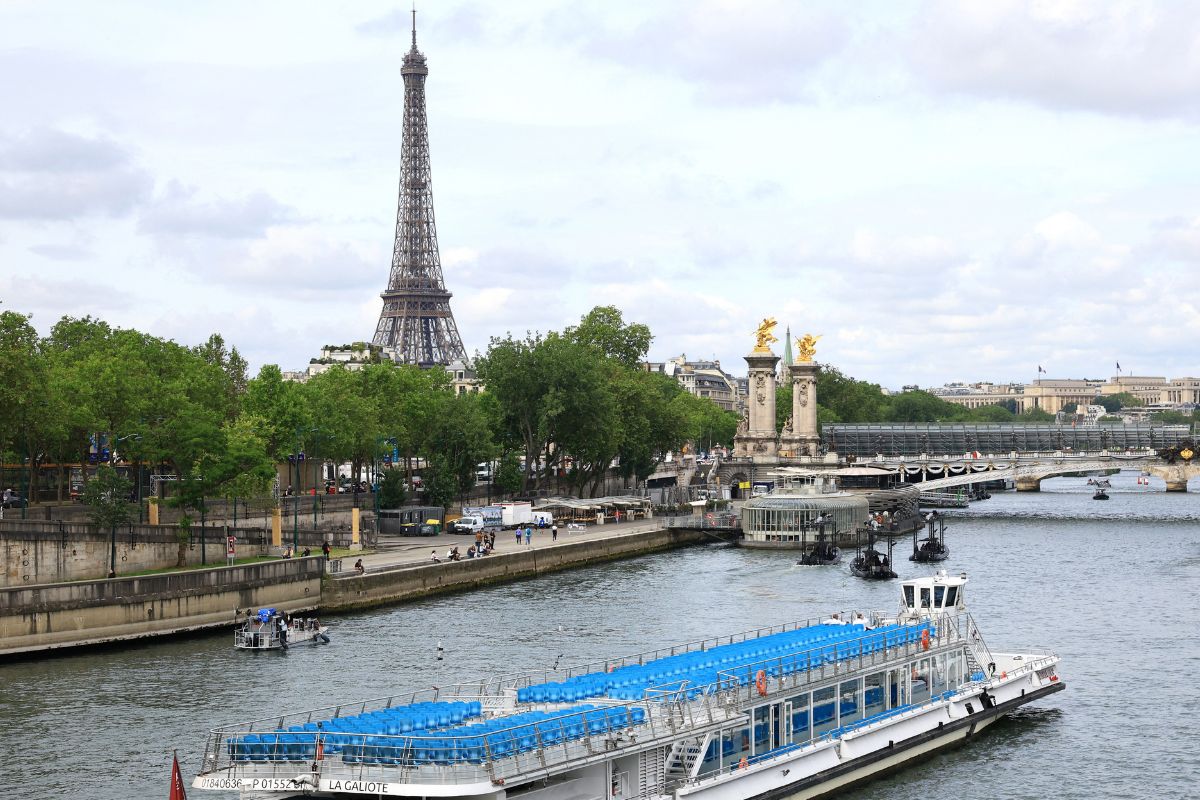 Rio Sena, local da cerimônia de abertura das Olimpíadas de Paris
