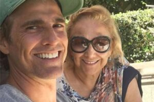 Reynaldo Gianecchini com a mãe, Heloisa Helena