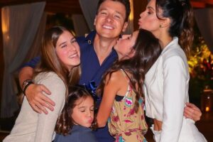 Rodrigo Faro, Vera Viel e as filhas