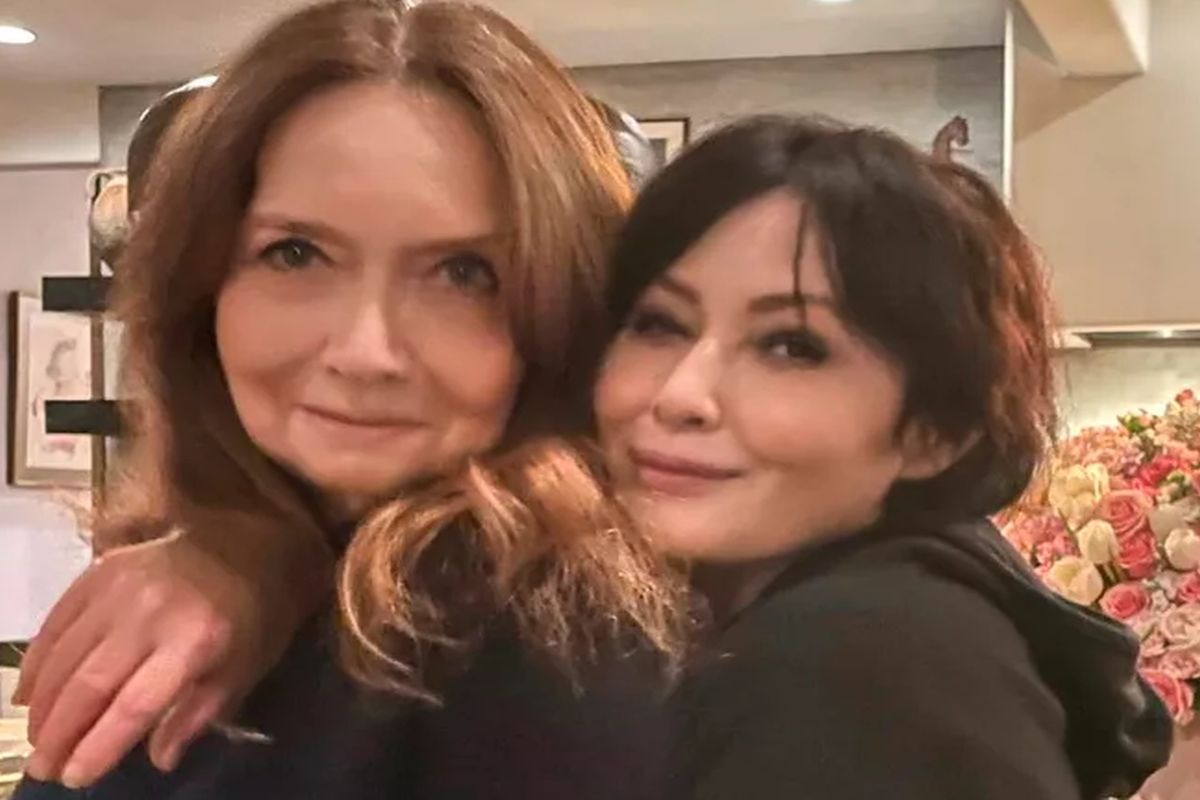 Shannen Doherty com a mãe Rosa