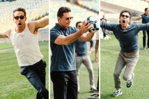 Ryan Reynolds, Hugh Jackman e Shawn Levy