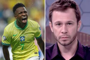 Vini Jr e Tiago Leifert