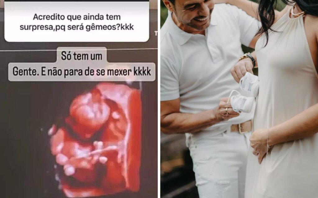 Zezé, Graciele Lacerda e ultrassom do bebê