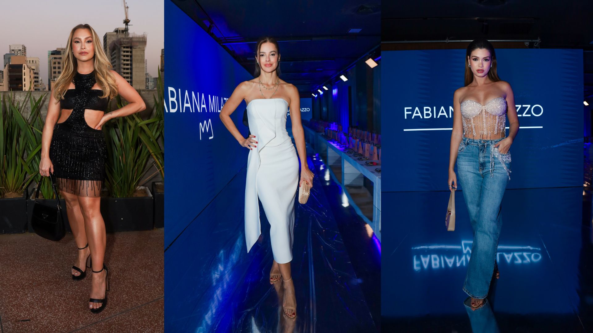 Famosas comparecem ao desfile de Fabiana Milazzo