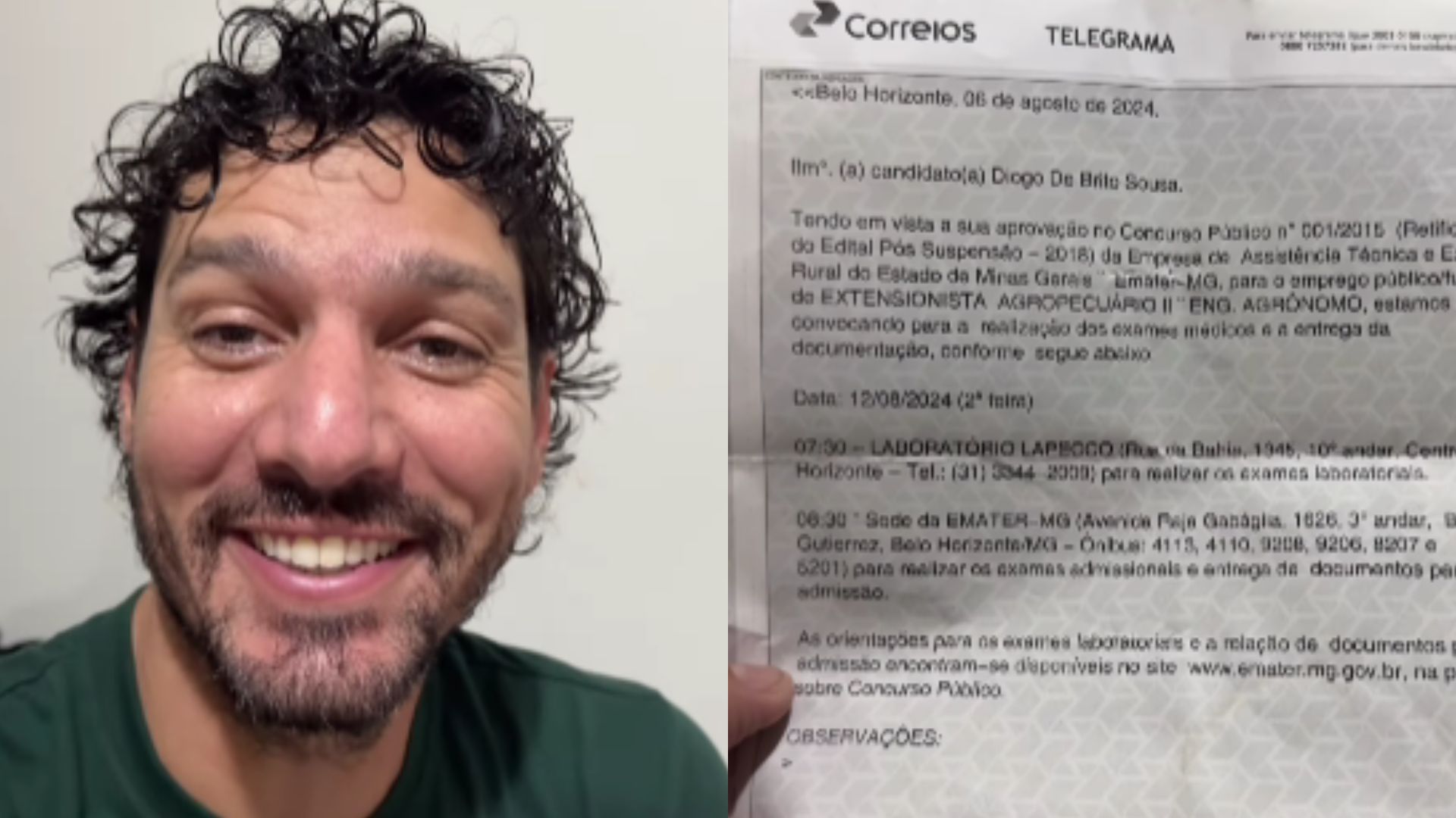 Guito Show passa em concurso público