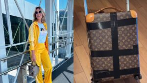 Ticiane Pinheiro quebra zíper de mala de grife