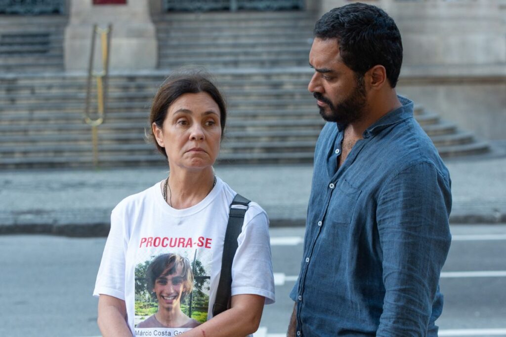 Cibele (Adriana Esteves) e Amâncio (Thomás Aquino)