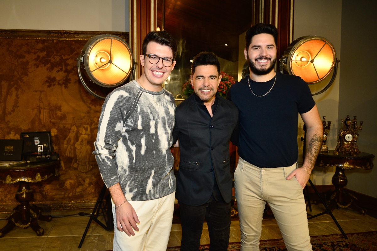 Zezé Di Camargo com a dupla Anderson e Matheus