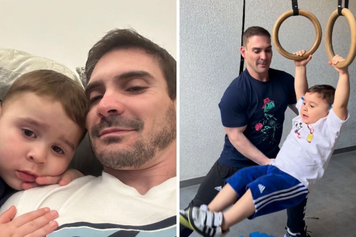 Liam, filho de Arthur Zanetti, tem três anos