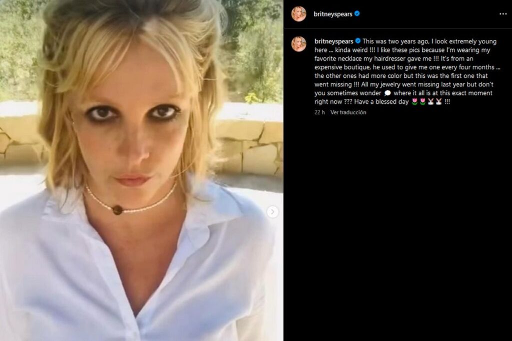 Britney Spears lamenta roubo de joias