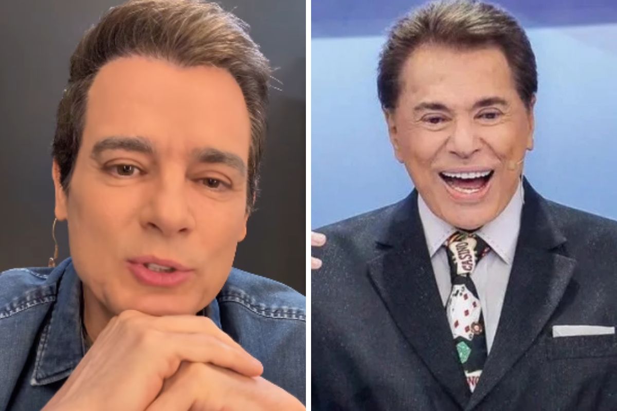 Celso Portiolli e Silvio Santos