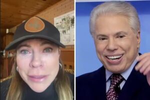 Cristina Rocha e Silvio Santos