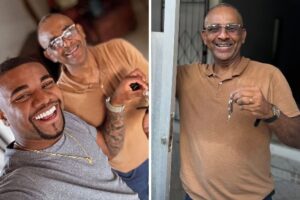 Davi Brito e o pai dele, Demerval de Brito