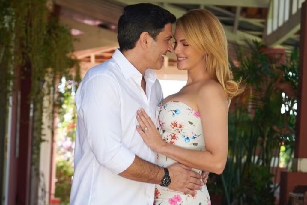 Edu Guedes e Ana Hickmann noivos