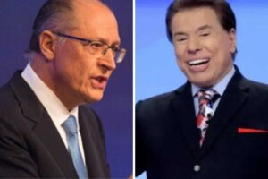 fotomontagem de geraldo alckmin e silvio santos