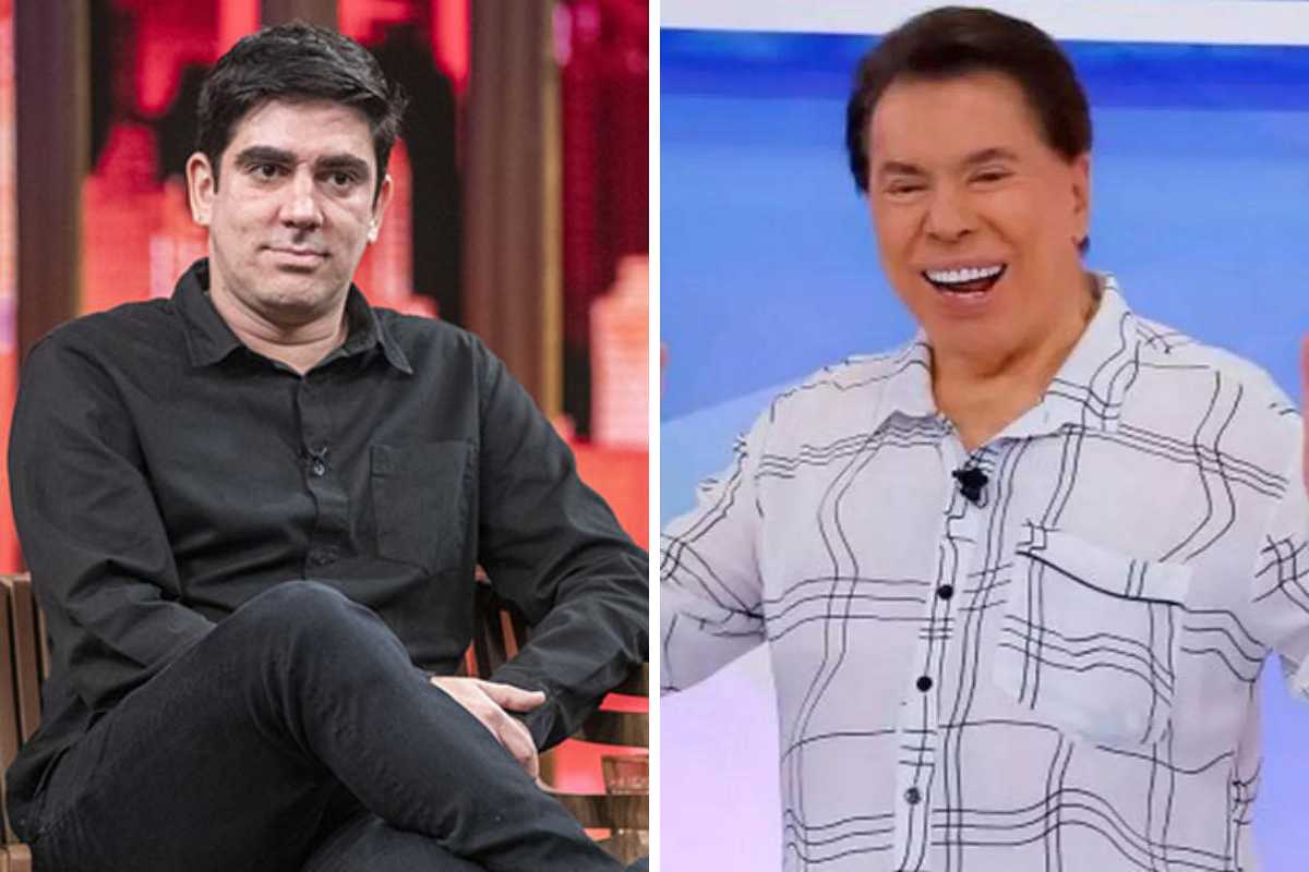 fotomontagem de marcelo adnet e silvio Santos