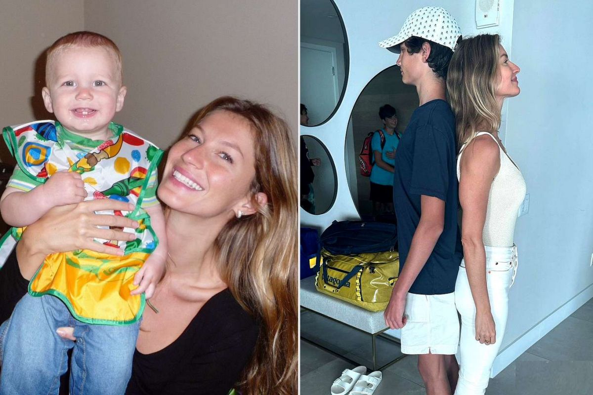 Gisele Bündchen e o enteado Jack