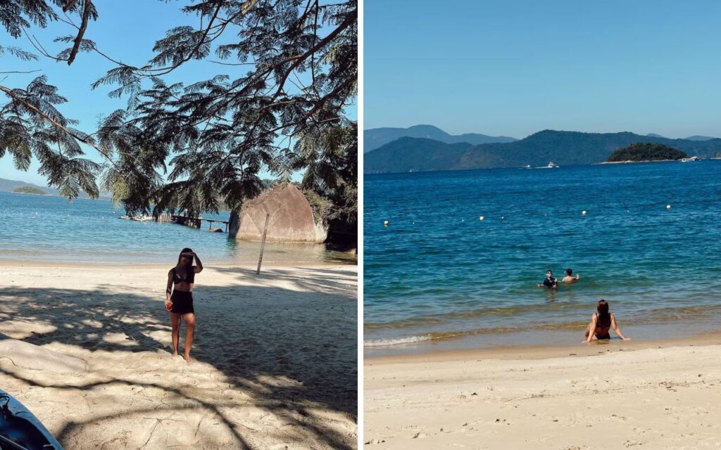 Gusttavo Lima e Andressa Suita curtem praia isolada com filhos. Confira fotos