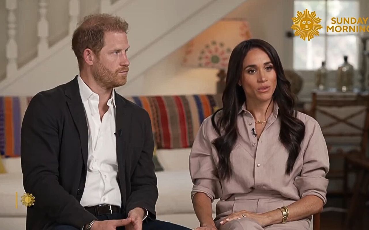 Meghan Markle e Harry – Reprodução CBS Sun day Morning