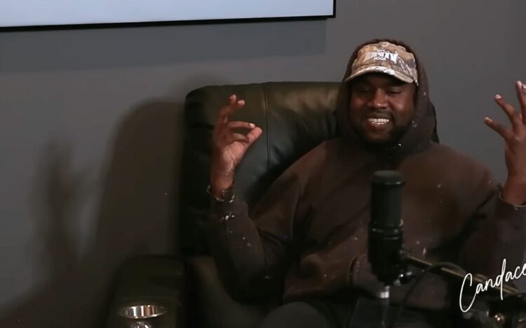 Kanye West no podcast de Candace Owens / Reprodução / Instagram