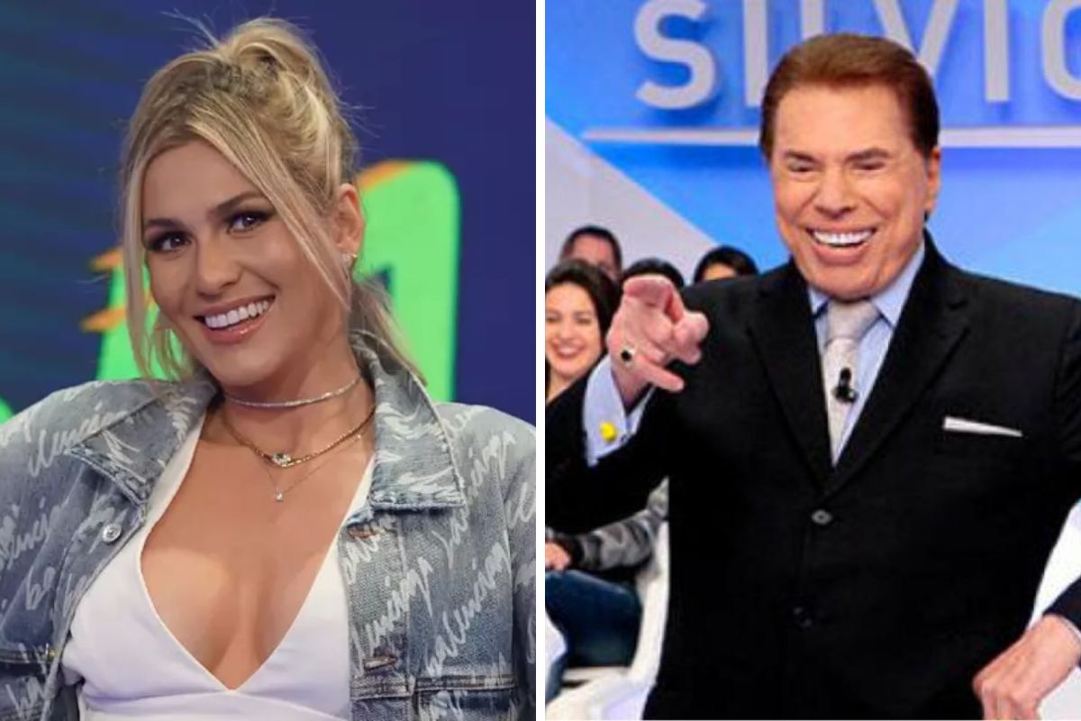 Lívia Andrade e Silvio Santos