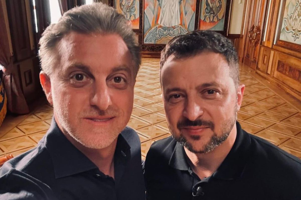 Luciano Huck e Volodymyr Zelensky