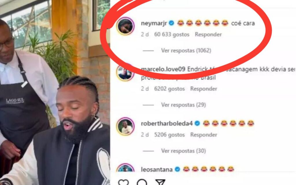 Neymar e Endrick não se gostam?