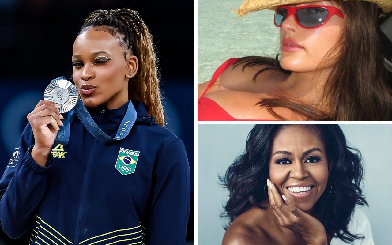 Rebeca Andrade é celebrada por Hailey Bieber e Michele Obama e outros