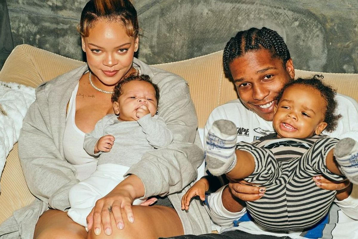 Rihanna, A$AP Rocky e os filhos