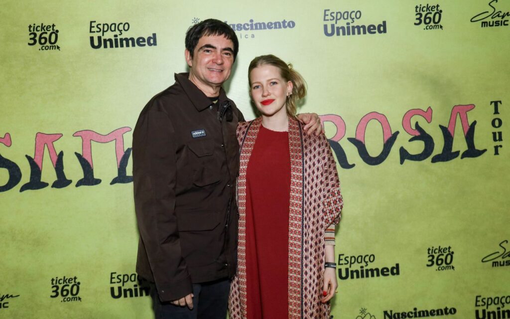 Samuel Rosa e sua esposa Laura Sarkovas