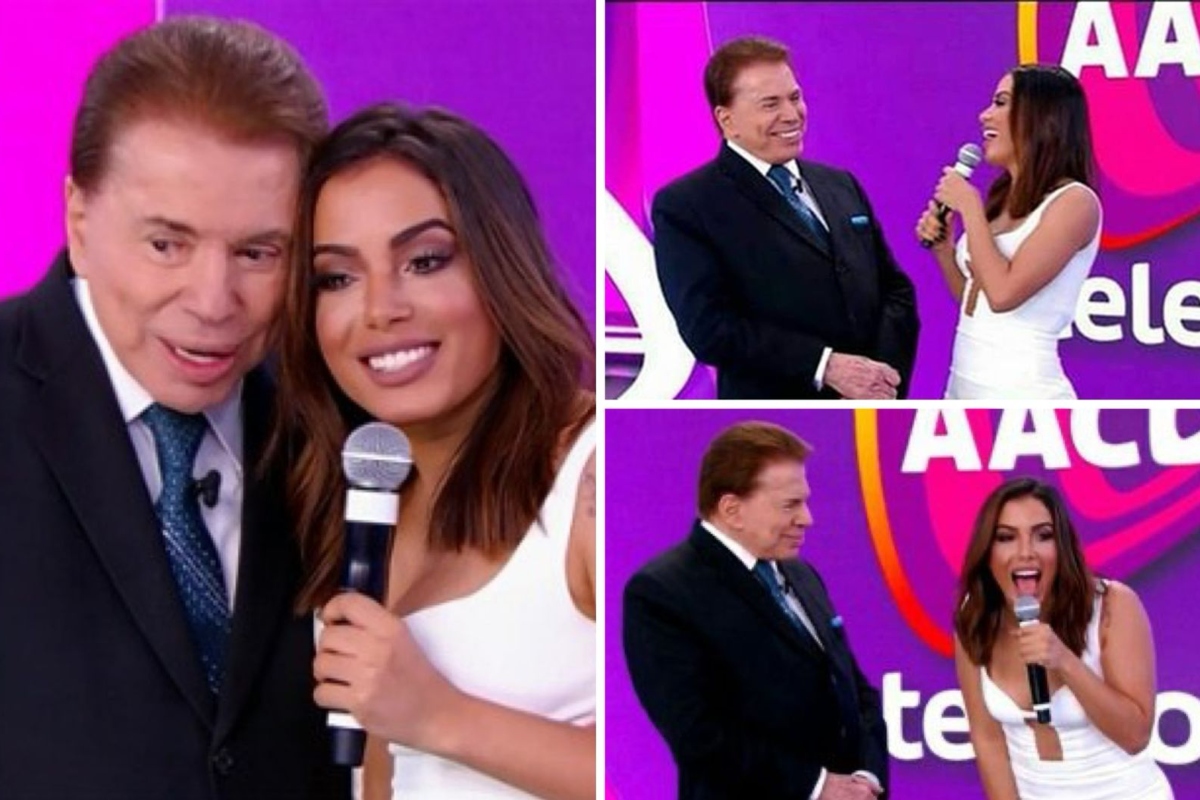 Silvio Santos e Anitta no Teleton