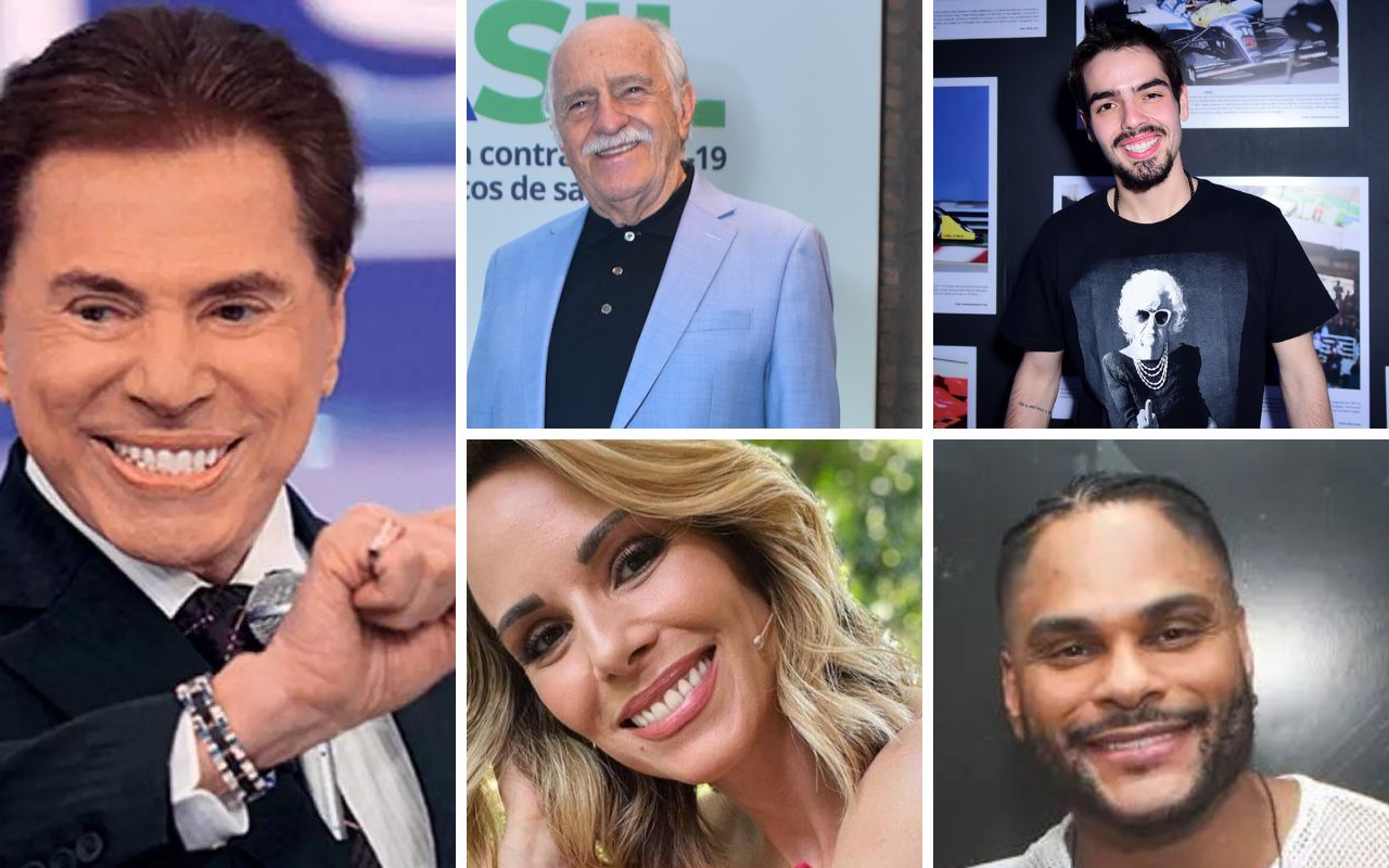 Famosos mandam boas vibrações a Silvio Santos, que segue internado