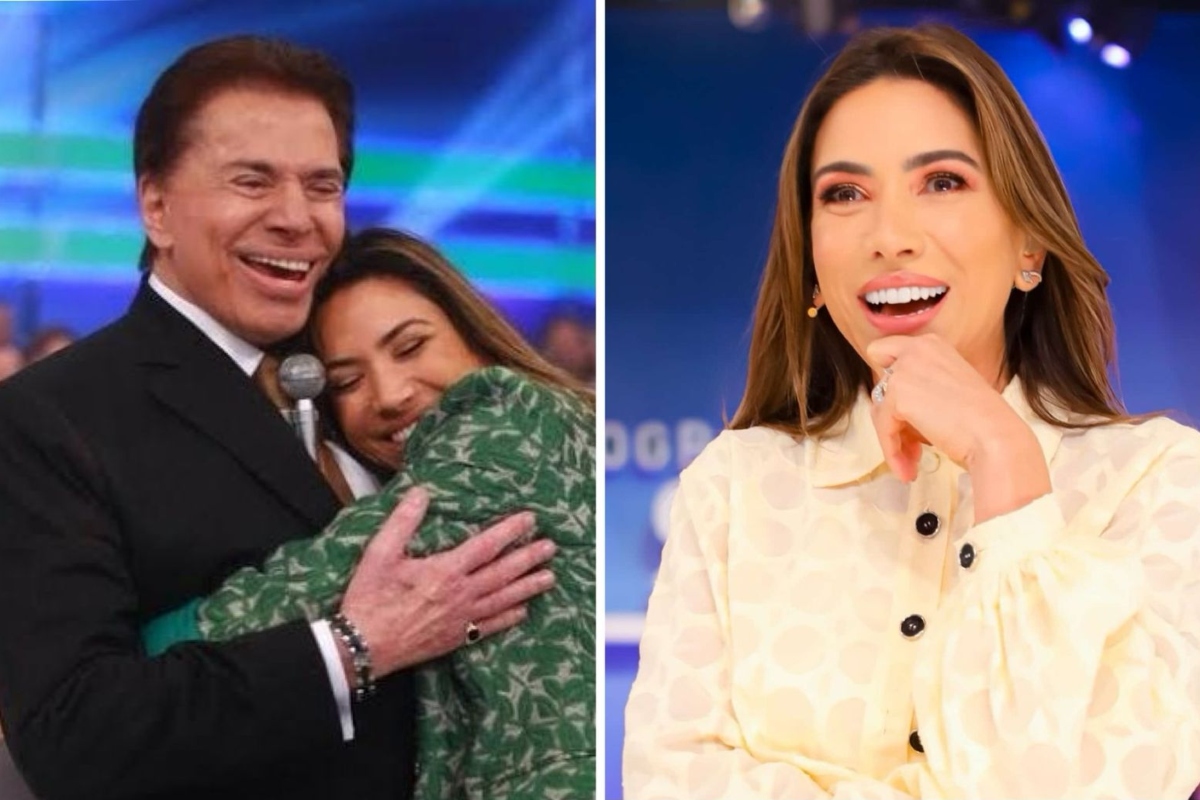 Silvio Santos e Patrícia Abravanel