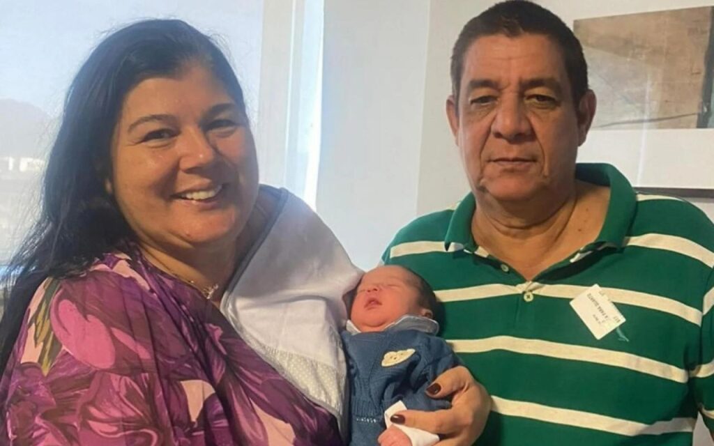 Zeca Pagodinho e esposa comemoram nascimento do sexto neto