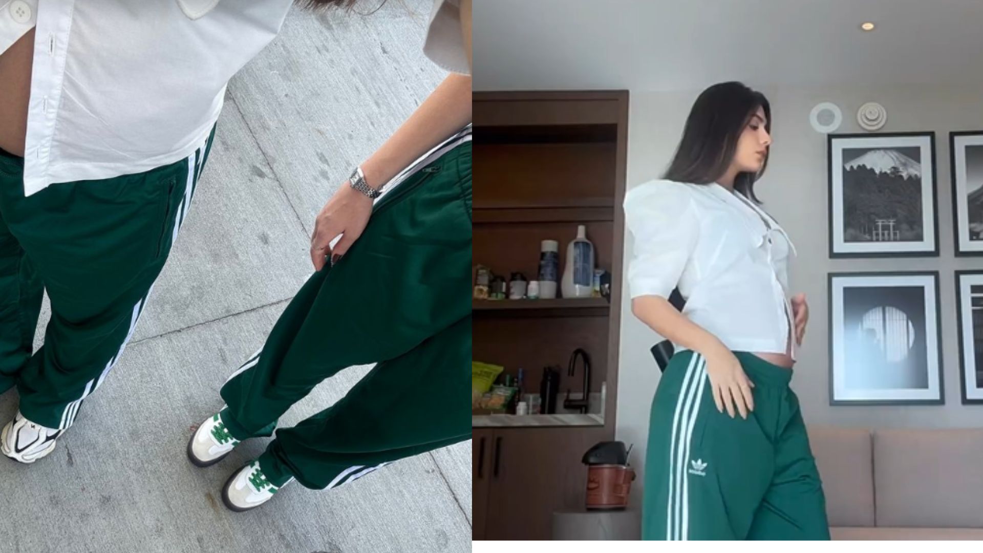 Jade Magalhães exibe barriguinha de grávida em look