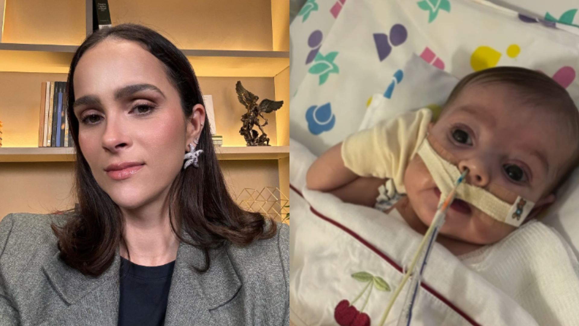 Letícia Cazarré relembra momento de cirurgia da filha