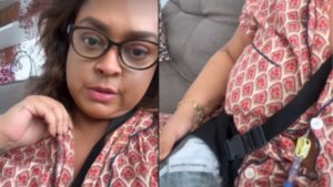 Preta Gil aparece com bomba portátil em nova fase de tratamento