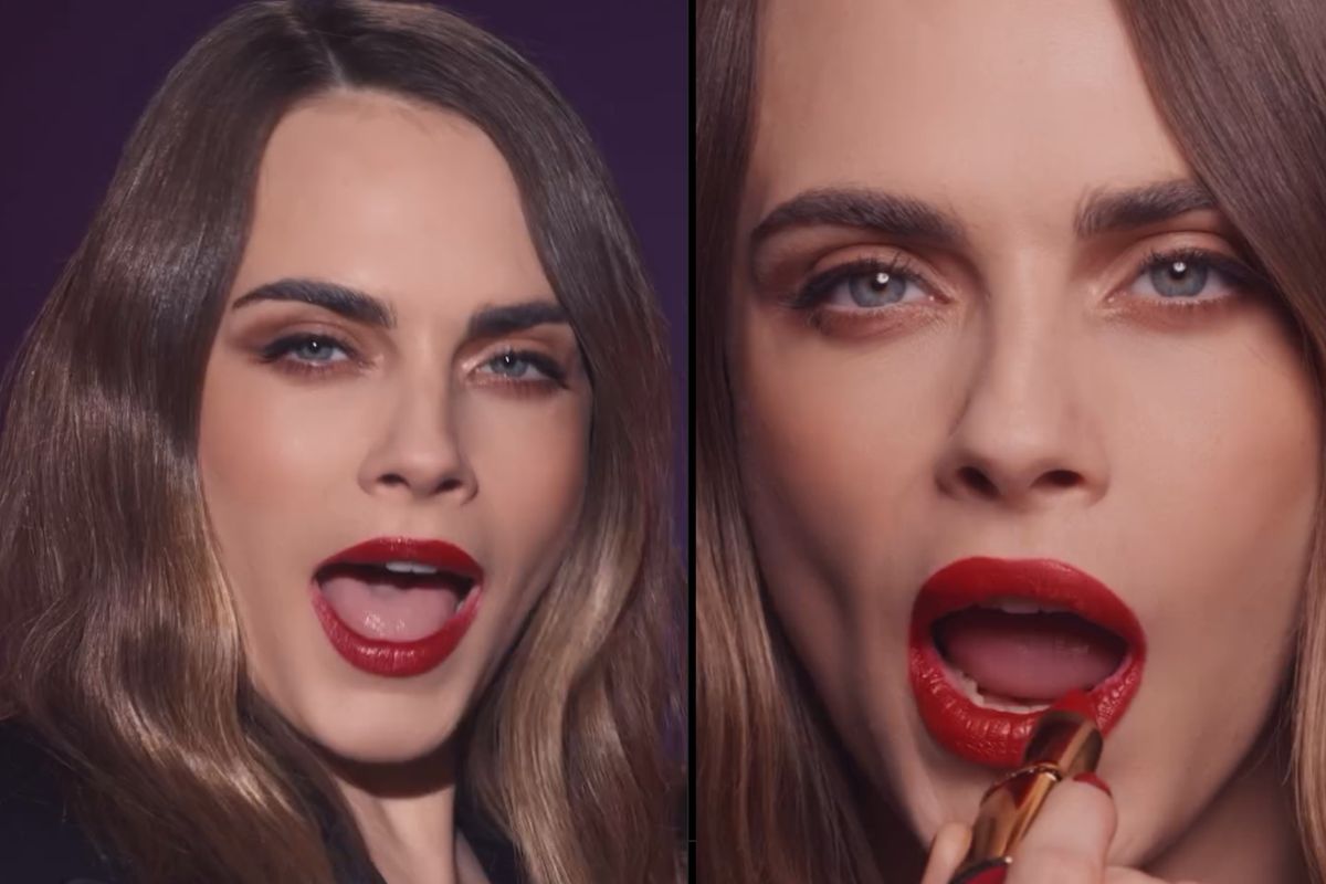 Cara Delevingne em publicidade da L'oreal