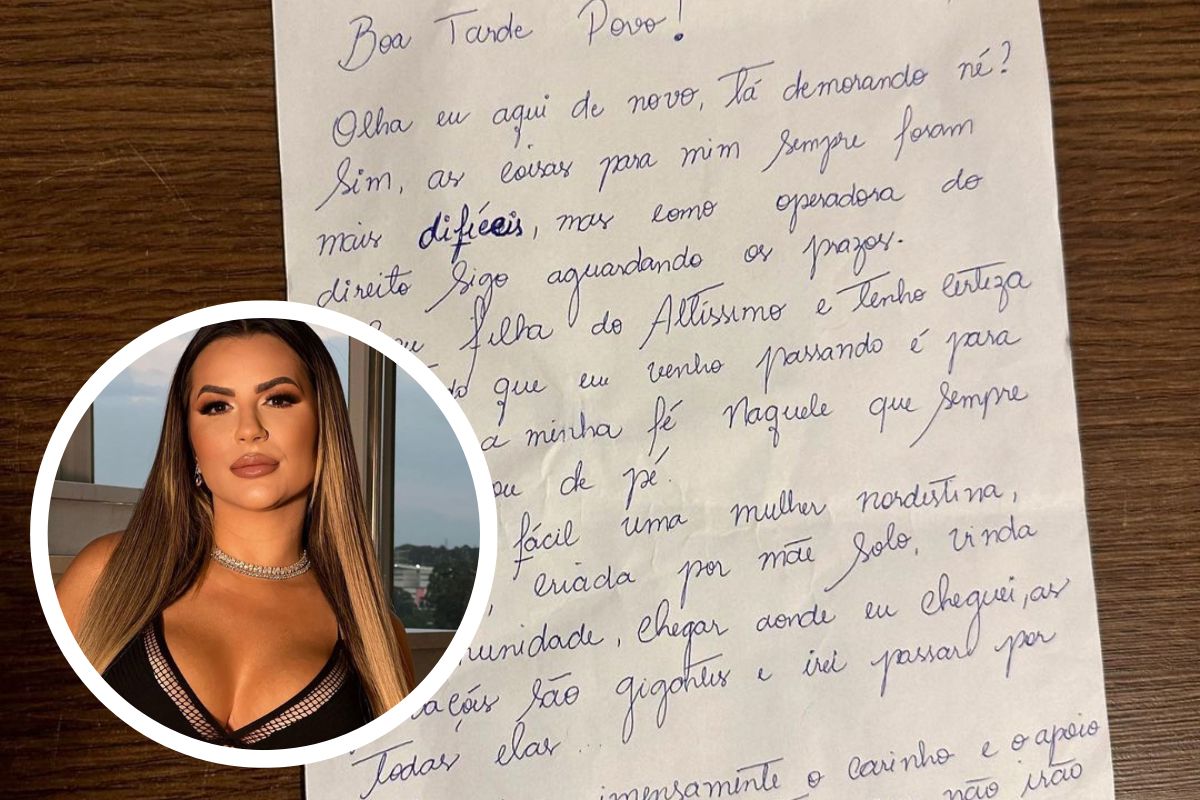 Deolane Bezerra escreveu carta reafirmando sua inocência