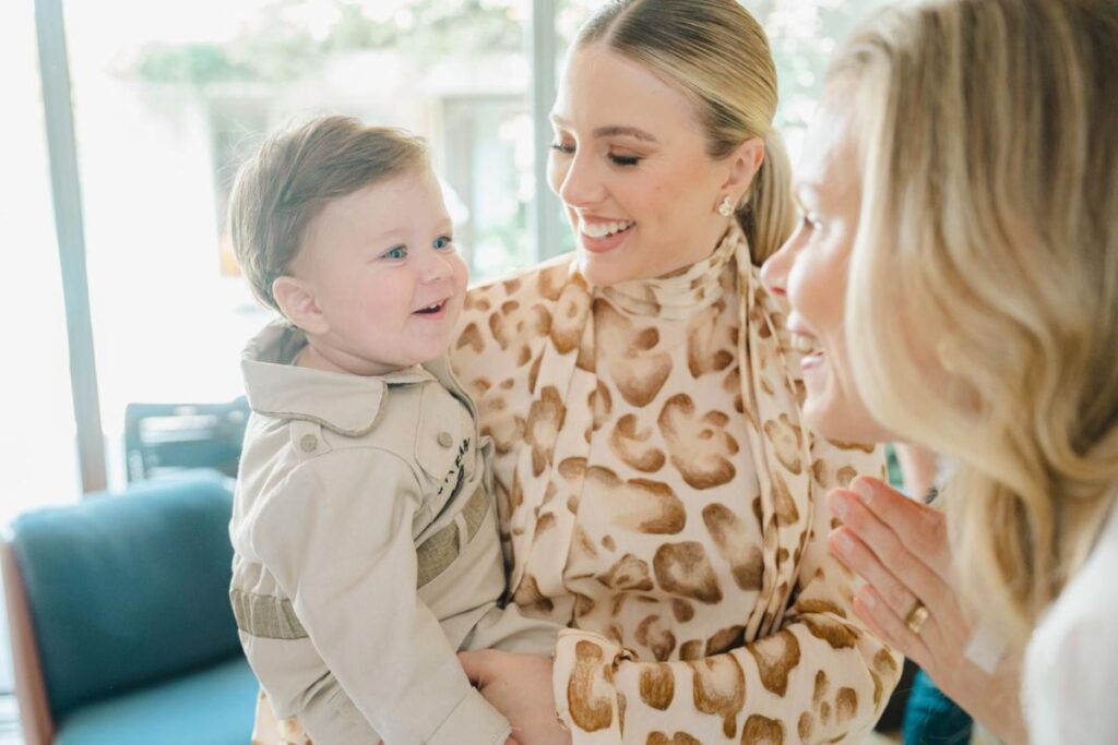 Marthina Brandt com o filho João Gabriel