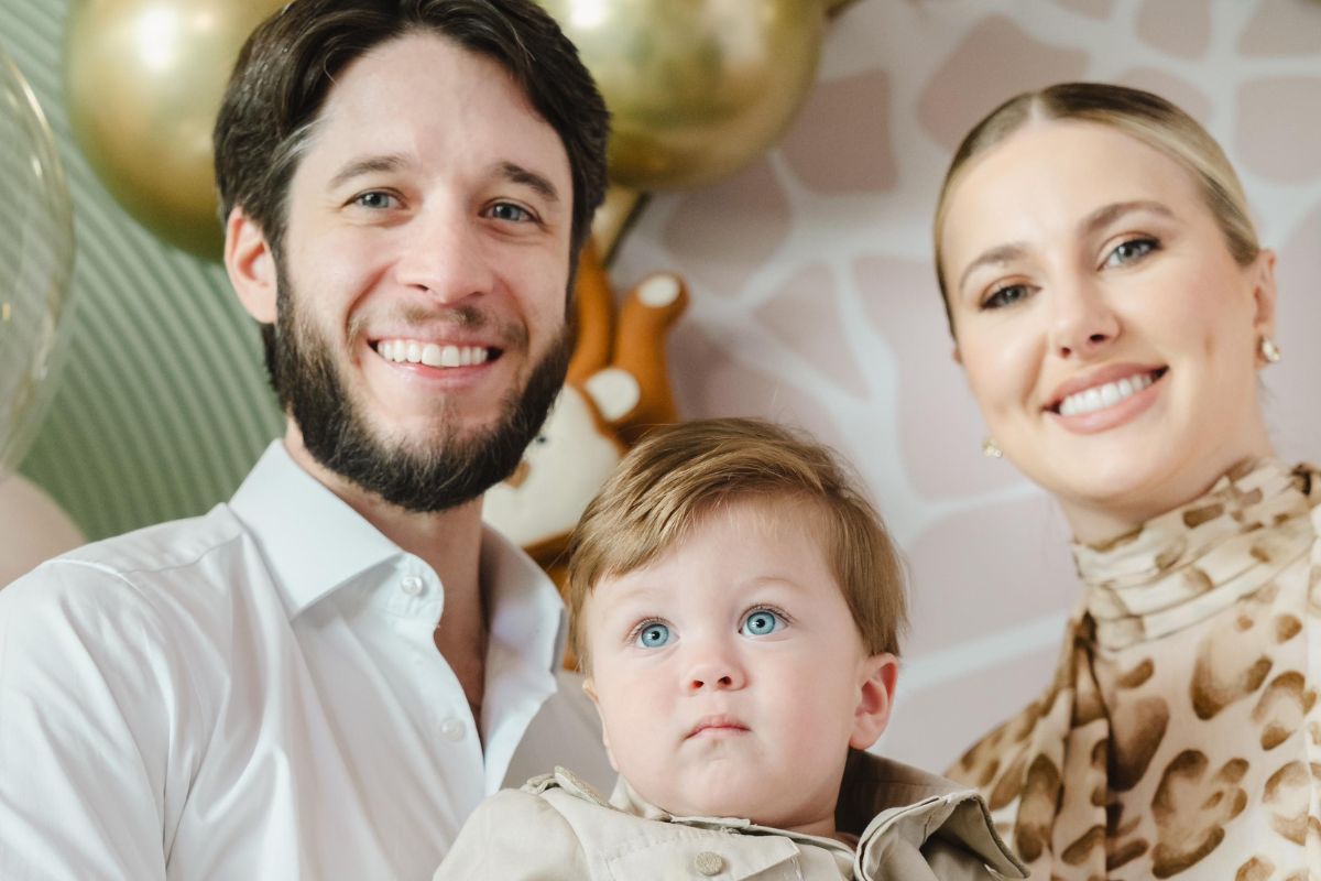 Marthina Brandt com o filho João Gabriel