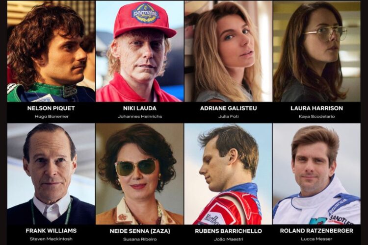 Personagens da série Senna, da Netflix